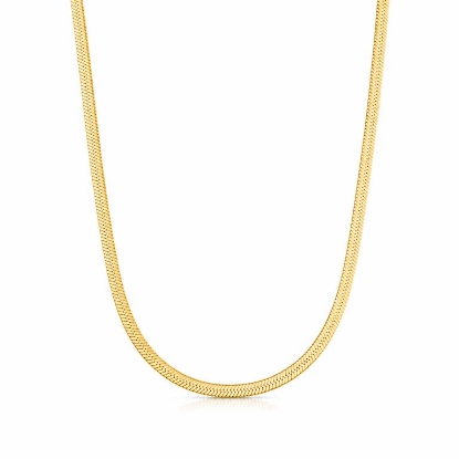 Billede af Belladi "Isabella" halskæde forgyldt sølv (35+8 cm)