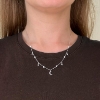 Billede af Belladi "Ida" halskæde sølv m. cz + fvp (40+5 cm)