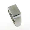 Billede af Herrering m. lukket bund m. plade 9*13mm. forgyldt 925s.