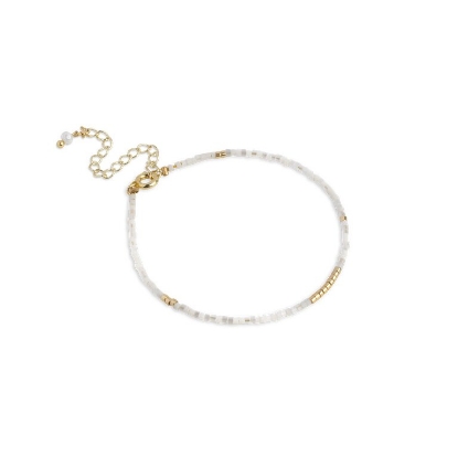 Billede af ENAMEL Copenhagen Petra Daisy armbånd forgyldt stål (15+4cm)