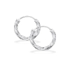 Billede af Scrouples Creoler snoet 14 mm. sølv