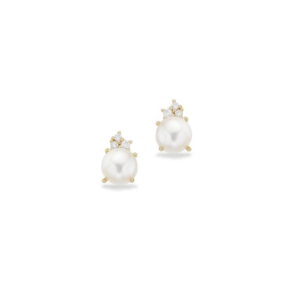Billede af Scrouples Øreringe fkp. 5 mm. cubic zir. 8 kt.