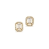 Billede af Scrouples Øreringe baguette cubic zir. 8 kt.