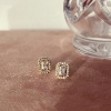 Billede af Scrouples Øreringe baguette cubic zir. 8 kt.