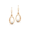 Billede af Scrouples Ørebøjler oval cubic zir. 8 kt.