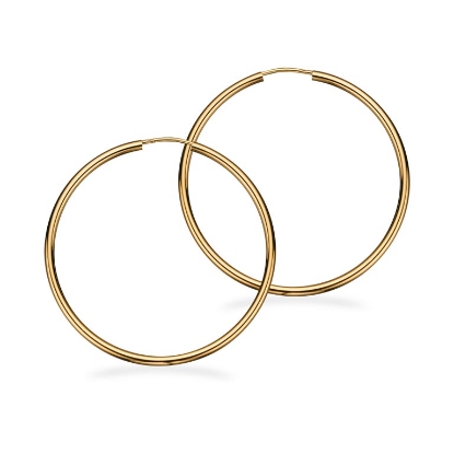 Billede af Scrouples Creoler 2 x 40 mm. 8 kt.