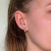 Billede af Belladi "Gina" øreringe forgyldt sølv