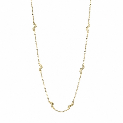 Billede af Aqua Dulce Tari halskæde forgyldt sølv (42 + 3 cm)