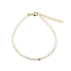 Billede af Aqua Dulce Love Pearls armbånd forgyldt sølv m. fvp (17 + 3 cm)