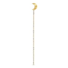 Billede af Jane Kønig Half Moon Chain Stud ørering forgyldt sølv (1 stk) - Højre