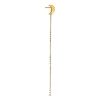 Billede af Jane Kønig Half Moon Chain Stud ørering forgyldt sølv (1 stk) - Højre