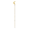 Billede af Jane Kønig Half Moon Chain Stud ørering forgyldt sølv (1 stk) - Venstre