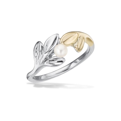 Billede af Scrouples Ring fkp.sølv/8 kt.