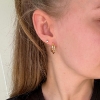Billede af Belladi "Olivia" øreringe forgyldt sølv