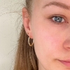 Billede af Belladi "Mila" øreringe forgyldt sølv m. cz