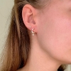 Billede af Belladi "Zoe" øreringe forgyldt sølv m. cz