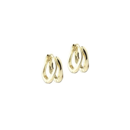 Billede af Aqua Dulce Sunella Simple Hoop Small øreringe forgyldt sølv