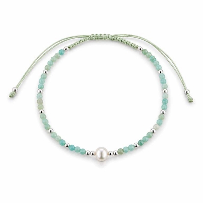 Billede af Belladi "Nora" armbånd sølv m. sten + fvp (16-24 cm)
