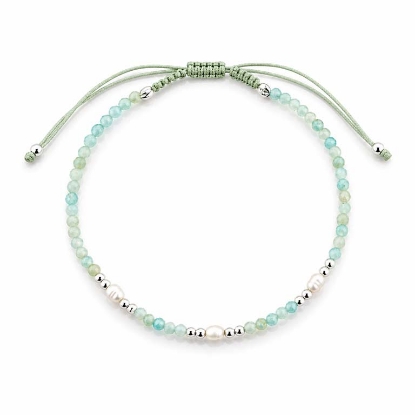 Billede af Belladi "Karla" armbånd sølv m. sten + fvp (16-24 cm)