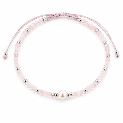 Billede af Belladi "Arie" armbånd sølv m. sten + fvp (16-24 cm)