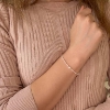 Billede af Belladi "Arie" armbånd sølv m. sten + fvp (16-24 cm)