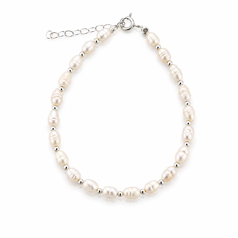 Billede af Belladi "Diana" armbånd sølv m. fvp (17,5+3 cm)