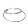 Billede af Jane Kønig Double Olympia Hoop With Stones ørering stål (1 stk.) - Left