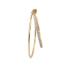 Billede af Jane Kønig Double Olympia Hoop With Stones ørering forgyldt stål (1 stk.) 