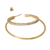 Billede af Jane Kønig Double Olympia Hoop With Stones ørering forgyldt stål (1 stk.) 