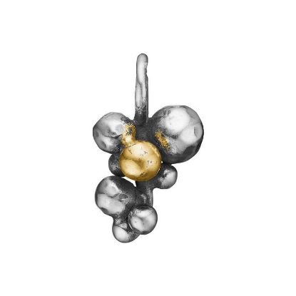 Billede af By Birdie Rose Buds Cluster-8 Golden vedhæng sølv