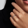 Billede af Pandora Funklende Akvamarin Halv Evighedsbåndring m. cz (str. 48)