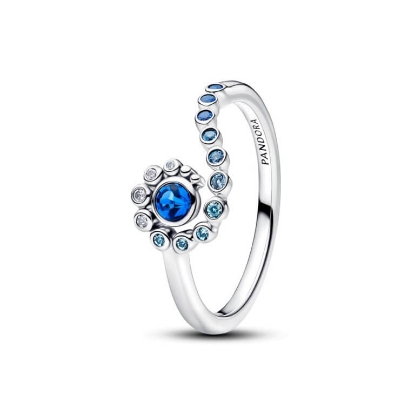 Billede af Pandora Disney Vaiana Ocean Bølge ring sølv m. krystal/cz (str. 48-60)