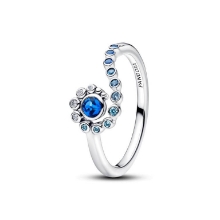 Billede af Pandora Disney Vaiana Ocean Bølge ring sølv m. krystal/cz (str. 54)