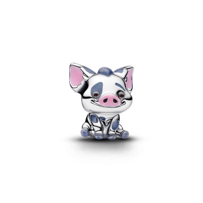 Billede af Pandora Disney Vaiana Grisen Pua charm sølv m. emalje