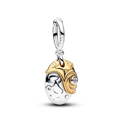 Billede af Pandora Disney Vaiana Te Fitis Hjerte charm sølv/metalblanding m. lab-grown diamant (0,012 ct.)