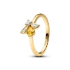Billede af Pandora Honningbi ring forgyldt metalblanding m. cz (str. 48-60)