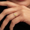 Billede af Pandora Honningbi ring forgyldt metalblanding m. cz (str. 60)