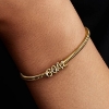 Billede af Pandora Mål (GOAL) Skrift Charm forgyldt metalblanding m. cz