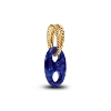 Billede af Pandora Mariner Link charm forgyldt metalblanding m. synt. lapis