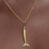 Billede af Pandora Leddelt Fisk charm forgyldt metalblanding m. emalje