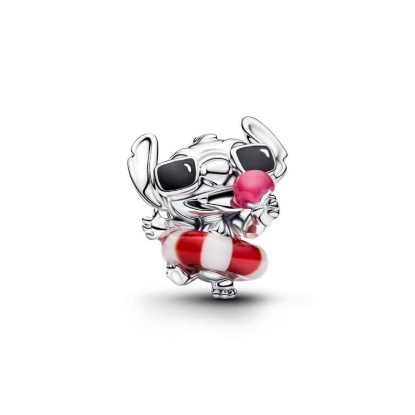 Billede af Pandora Disney Stitch Sommersjov charm sølv m. emalje