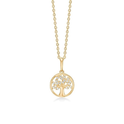 Billede af Mads Z "Tree Of Life" vedhæng 8 karat guld m. cz (ekskl. kæde)