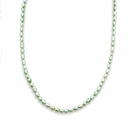 Billede af Belladi "Ella Green" halskæde sølv m. fvp (40-48 cm)