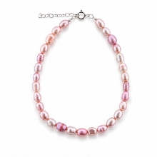 Billede af Belladi "Ella Pink" armbånd sølv m. fvp (18 + 3 cm)