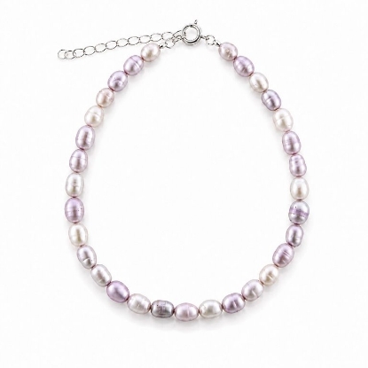 Billede af Belladi "Ella Purple" armbånd sølv m. fvp (16-22 cm)