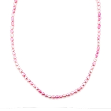 Billede af Belladi "Ella Pink" halskæde sølv m. fvp (40+3 cm)