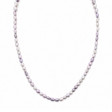 Billede af Belladi "Ella Purple" halskæde sølv m. fvp (40 + 3 cm)