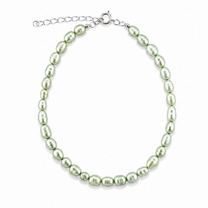 Billede af Belladi "Ella Green" armbånd sølv m. fvp (16-22 cm)