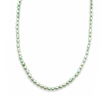 Billede af Belladi "Ella Green" halskæde sølv m. fvp (40-48 cm)