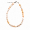 Billede af Belladi "Ella Orange" armbånd sølv m. fvp (16-22 cm)